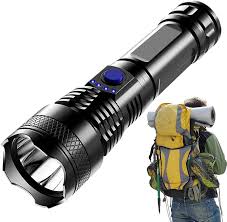 Linterna LED Recargable e Impermeable de Mano