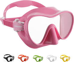 Máscara CRESSI F1 Rosa - Monocristal Frameless