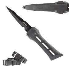 Cuchillo de Buceo ABYSSTAR Shadow 11 cm - Negro Unisex