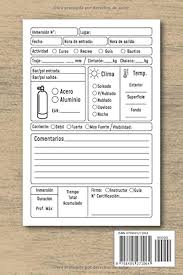Cuaderno de Registro de Buceo