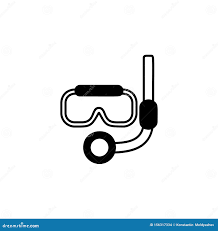 Máscara de Buceo Icono - Ilustración Vectorial