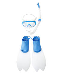 Speedo Junior Glide - Máscara de Snorkel Infantil Azul