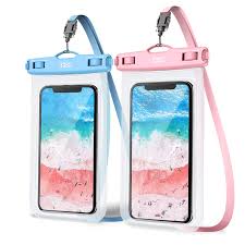 Funda Impermeable YOSH Azul y Rosa para Móvil - 2 Unidades