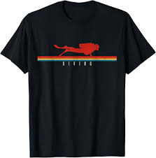 Camiseta Retro de Buceo