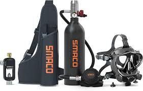 Tanque de Buceo Mini SMACO 1L - 15-20 Minutos de Respiración
