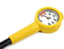 Manómetro Analógico de Buceo METALSUB - 80 cm Amarillo
