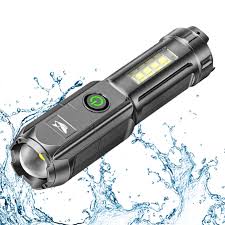 Linterna LED Recargable: 4 Modos Ajustables