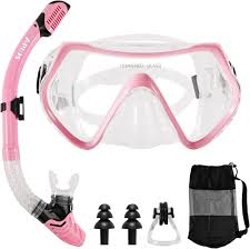 Set de Snorkel APLOS con Máscara Panorámica 180° para Adultos
