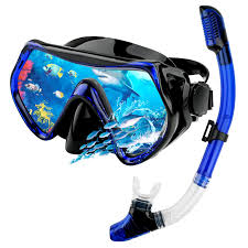 Set de Snorkel Adulto con Máscara Panorámica 180°