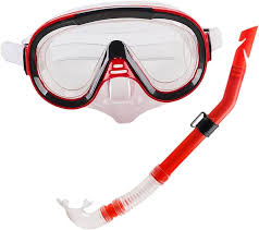 Máscara y Snorkel Profesional Oshhni para Deportes Acuáticos - Rojo