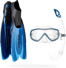 Conjunto de Snorkeling CRESSI Agua Bag Unisex Azul