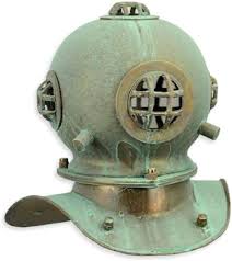 Casa Padrino: Casco de Buceo Vintage Verde Menta