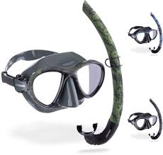 Pack de Snorkel Cressi Metis & Corsica - Camuflaje Verde Unisex