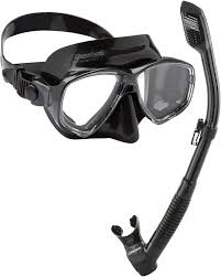 Gafas y Tubo de Snorkel Cressi Marea Unisex - Negro