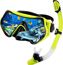 Set de Snorkel para Adultos - Máscara de Buceo 180°