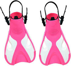 Aletas Cortas de Entrenamiento para Niños (Rosa)