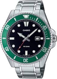 Reloj Casio MDV-107D-3AVEF para Hombre: Elegancia en Negro y Plateado