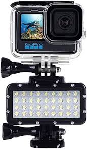Suptig Luz de Buceo LED Impermeable 147ft para GoPro