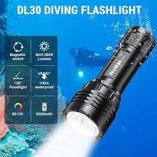 Wurkkos DL30 - Linterna de Buceo 3600 Lúmenes Recargable IPX8