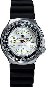 Reloj de Buceo Profesional BOMBFROG - Neopreno Plateado 500m