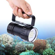 Linterna de Buceo 180W 18000 Lúmenes IPX8