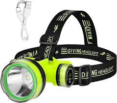 Linterna Frontal LED Teksome Recargable para Buceo