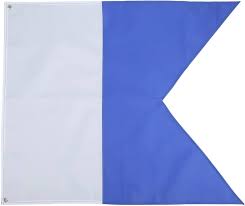 Bandera Alfa de Buceo Internacional de Poliéster