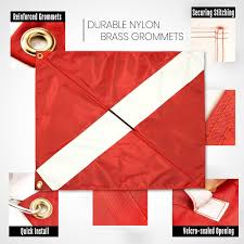 Bandera Diver Down Anley con Poste Refuerzo