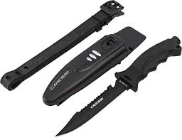 Cuchillo de Buceo Cressi Borg con Hoja Negra