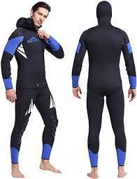 WYYHAA Traje de Buceo de Neopreno para Hombre 5Mm - Dos Piezas