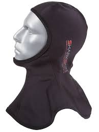 Capucha Chillproof Sharkskin Negra para Buceo y Deportes Acuáticos - Pequeña