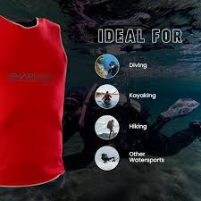 Essentials Chillproof: Chaleco Rojo para Hombre SHARKSKIN