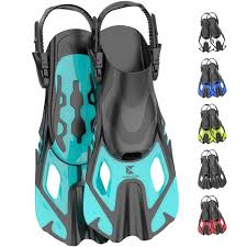 Aletas Cortas Khroom para Adultos y Niños (Talla 32-47)