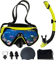 Gafas de Buceo con Snorkel de Tráquea Seca para Adultos