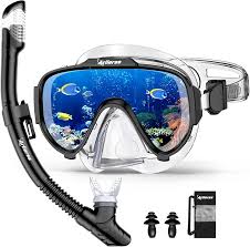 Set de Snorkel Arlierss: Máscara Panorámica 180° y Snorkel Seco