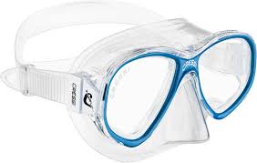 Máscara Snorkel Cressi Perla Jr - Transparente/Azul Unisex