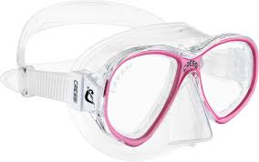 Máscara de Snorkel Perla Jr - Transparente/Rosa Unisex