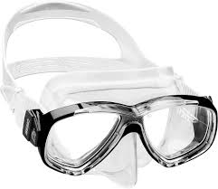 Máscara Cressi Perla para Pesca y Buceo - Transparente/Negro