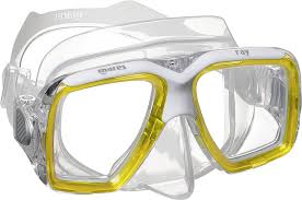 Máscara de Snorkel Unisex Mares Aquazone Ray Amarillo Transparente