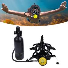 Mini Tanque de Buceo 1L con Gafas de Snorkel