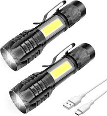 Linterna LED Recargable Profesional Mulin - 2 Pzas