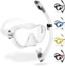 Combo F1 Clear: Máscara Monocristal Frameless de Cressi
