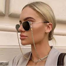 Gafas de Sol con Cadena Bramian Twist - Oro