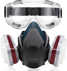 Mascarilla TOCADO con Filtros y Gafas para Soldadura