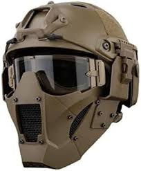 Máscara Antivaho y Casco Táctico para Airsoft y Paintball