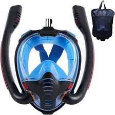 Máscara de Snorkel Doble de Silicona