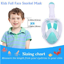 Máscara de Snorkel Wsobue para Niños - Cara Completa y a Prueba de Fugas