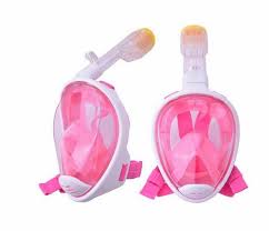 Máscara Snorkel Infantil Rosa 9.5x11cm
