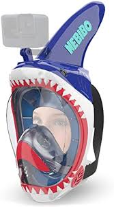 Máscara de Snorkel Junior Tiburón Azul XS