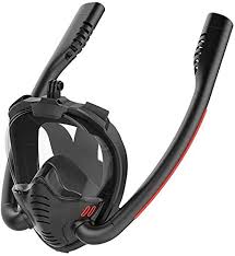 Máscara de Snorkel Doble con Gafas de Buceo